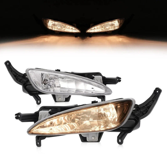 HECASA New For Kia Optima 2011 2012 2013 Bumper Fog Lights Lamps w/Brackets Pair