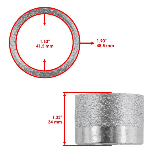 Exhaust Muffler Gasket fits Yamaha YZ450F 2004 2005 2006 / YZ250F 2006 2007-2013