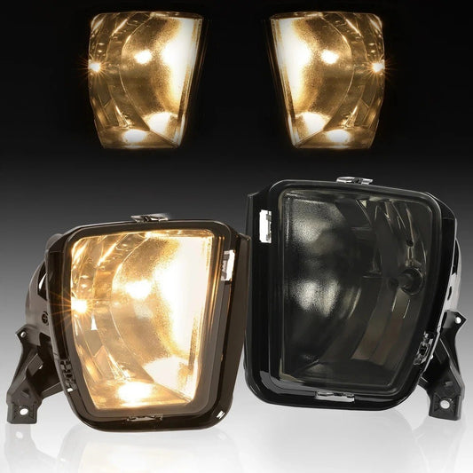 Fog Lights Driving Bumper Lamps W/Bulbs Left+Right For Dodge Ram 1500 2013-2018