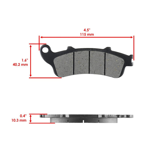 Front And Rear Brake Pads for Honda GL1800 Gl 1800 Goldwing 1800 2001-2017