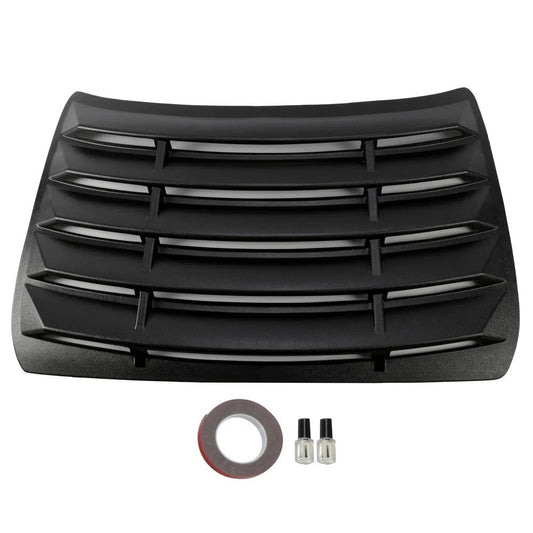 Rear Window Louver Sun Shade Cover Vent Black For Honda Civic Sedan 2016-2021
