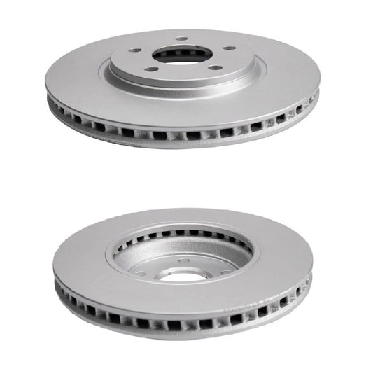 Front Brake Pad & Coated Rotor Kit Premium Semi-Metallic for Chevy Pontiac
