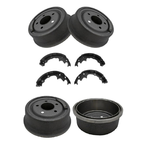 9" Rear Brake Drum & Shoe Set Pair for Wrangler Comanche Cherokee Pickup Truck