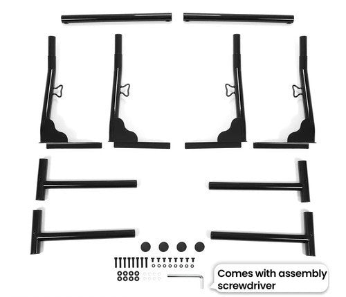 800lbs Adjustable Pickup Truck Bed Ladder Cargo Rack Luggage Carrier For Canoes