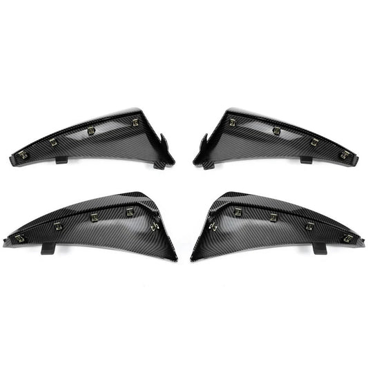 Extended Front Rear Splash Guard Mud Flaps For Corvette C8 20-Up XL Carbon Style