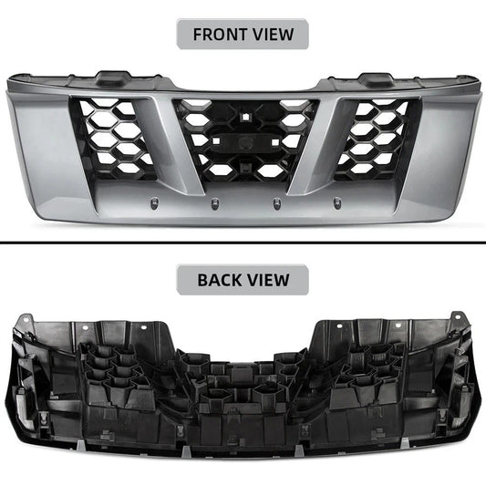 Gray Front Grille For 2005 2006 2007 2008 Nissan Xterra High quality plastic