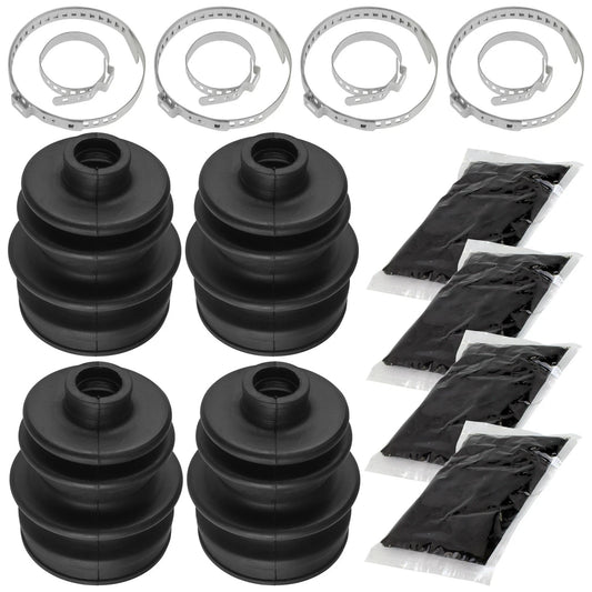 2 Rear Axle Inner Outer CV Boot Kit for Arctic Cat 250 2X4 4X4 2002 2003 04 2005