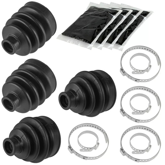 2 Front Axle Inner Outer CV Boot Kit for Kawasaki Mule 3010 KAF620 1993 01-08