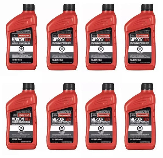 8 Quarts Auto. Trans. Fluid Genuine FORD Motorcraft XT12QULV MERCON ULV