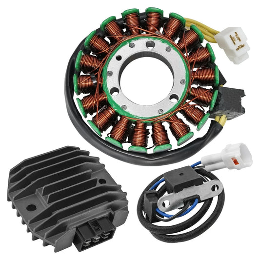 Stator & Regulator Rectifier W/Pickup Coil for Kawasaki Bayou 250 KLF250 03-11