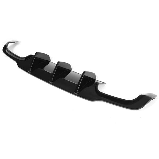 Rear Bumper Lip Spoiler Diffuser GLOSS BLACK Fit Mercedes W204 C63 AMG 2012-2014
