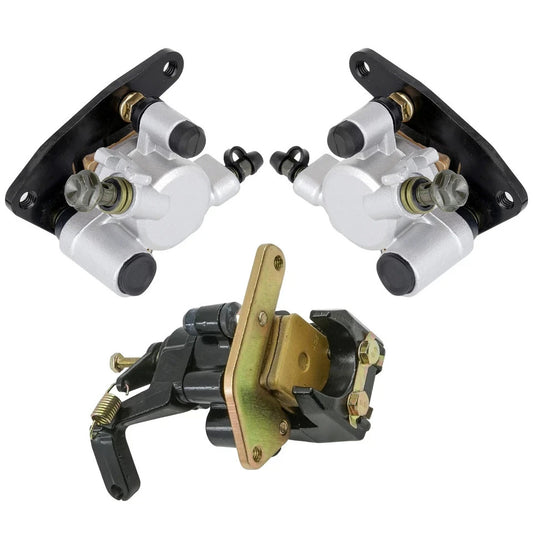 For Yamaha Banshee 350 YFZ350 1990-2001 Front and Rear Brake Caliper w/ Pads