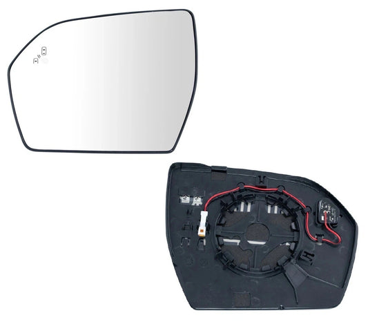 Exterior Side View Door Mirror Glass Heated Blind Spot LH for Ford Expedition