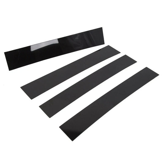 For 2007-13 2014 Cadillac Escalade Black B-Pillar Posts Door Window Trim Cover A
