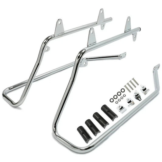For Harley Softail Heritage Hard Saddlebags Saddle Bag W/ Conversion Bracket