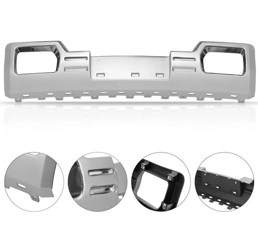 Front Silver Lower Bumper Skid Plate For GMC Sierra 1500 2014-2015 #22902312