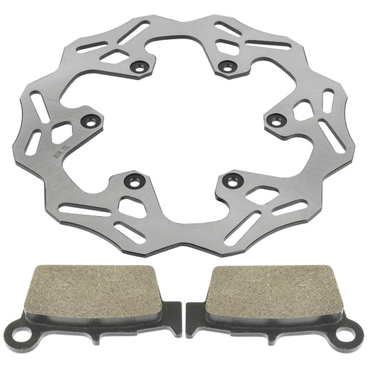 Rear Brake Disc Rotor W / Brake Pad Fits Yamaha YZ125 YZ250 YZ450F 2003 - 2025