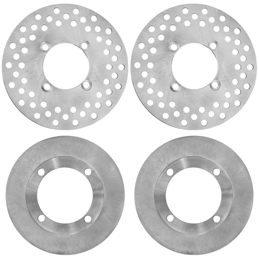 Front And Rear Brake Disc Rotor for Yamaha Rhino 700 YXR700 4X4 2008 2009-2013