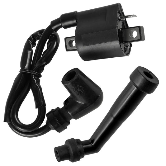 Ignition Coil with Spark Plug Boot Cap for Yamaha Wolverine 350 1995-2001