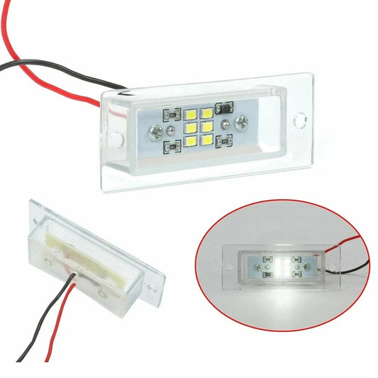 HECASA Universal Rear Roll Pan License Plate Light Lamp for Dodge Ford Chevy GMC