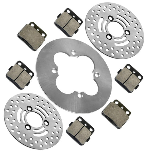 For Suzuki Quadsport Z400 Front Rear Brake Discs w/ Pads LTZ LT-Z400Z 2003-2013