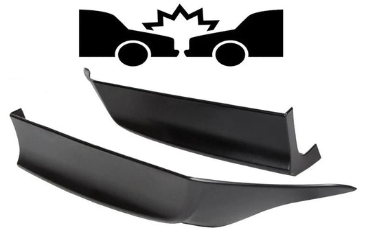 HECASA For 2013-15 Honda Accord 4-DR HFP-Style Black Rear Bumper Spoiler Lip 2pc