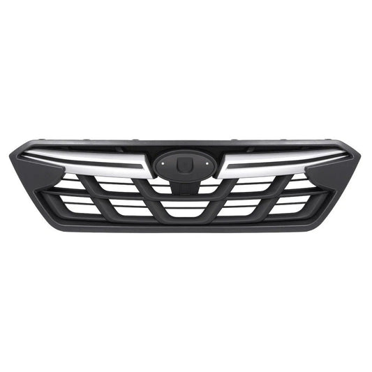 For Subaru Crosstrek 2021-2023 22 Black Front Bumper Grille Grill Chrome Trim