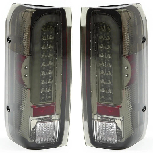 LED Left & Right Brake Tail Lights Lamps Smoked For 90-97 Ford F150 F250 F350