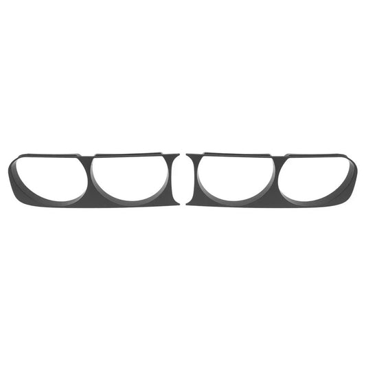 HECASA Headlight Bezel Trim Cover Left+Right Side For Dodge Challenger 2008-2014