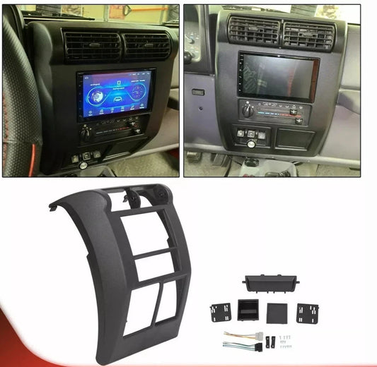 FOR JEEP WRANGLER TJ 1997-2002 DOUBLE DIN DASH BEZEL RADIO STEREO MOUNTING KIT