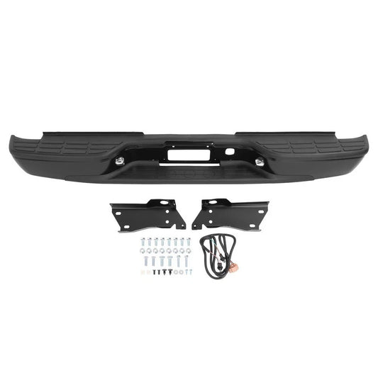 Black Rear Bumper Assembly For Chevy Silverado GMC Sierra 2500HD/3500HD 1999-07