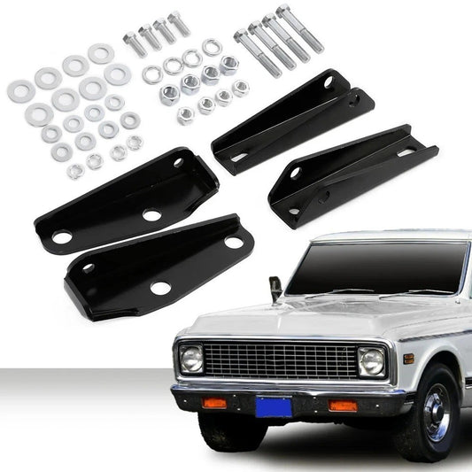 For Chevy C10 C20 GMC C15/C1500 1963-1972 Upper & Lower Rear Shock Brackets Kit