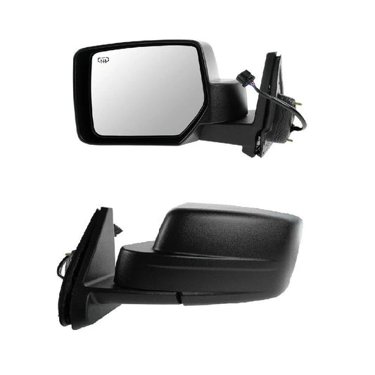 Mirror Power Heated Black Textured Driver Side Left LH for 07-16 Jeep Patriot