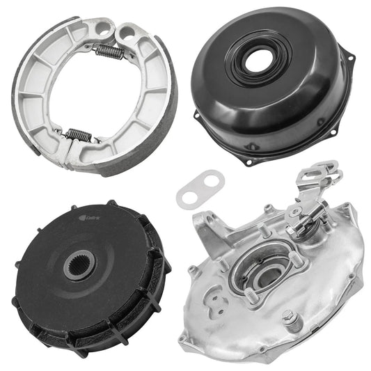 43010-HR3-A20 Rear Brake Panel & Drum For Honda Rancher 420 TRX420 2014-2024