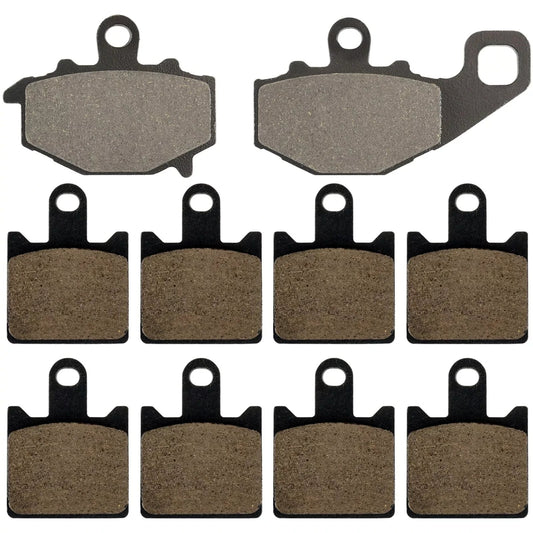 Caltric Front and Rear Brake Pads for Kawasaki ZX6R ZX-6R Ninja ZX600 2007-2012