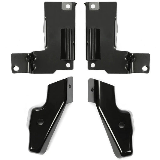 Front LH & RH Bumper Brackets 4PCS For 1999-2007 Chevrolet Silverado 1500 2500HD