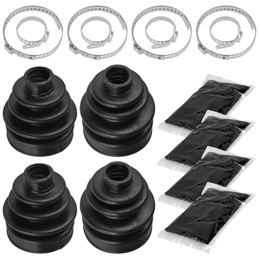 2 Front Axle Inner Outer CV Boot Kit for Yamaha Rhino 660 YXR660F 4X4 2004-2007