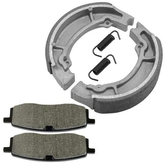 for Yamaha Tt350 Acier Tt 350 1986-1993 Front Brake Pads & Rear Brake Shoes