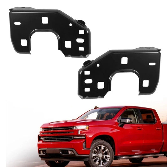 Front Bumper Brackets Fit For Chevrolet/GMC C-K Series 1994-2000 Black Set of 4