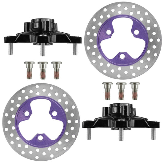 Front L & R Wheel Hub w/ Brake Disc F& Honda Sp&trax 400 TRX400EX 2X4 2005-08