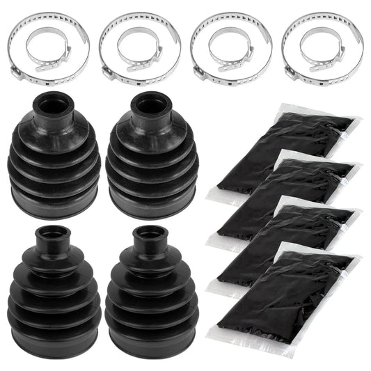 2 Front Axle Outer And Inner CV Boot Kit for Polaris Ranger Crew 800 4X4 2011-14