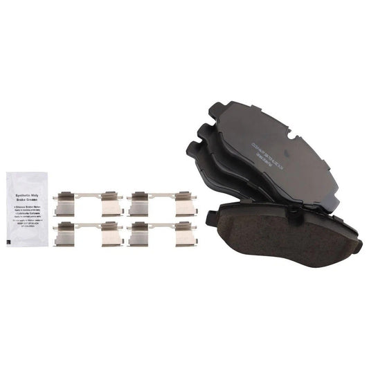 Front & Rear Ceramic Brake Pad & Coated Rotor Kit with Fluids for Sprinter