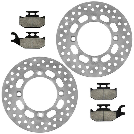 Front Left Right Brake Disc w/Pad for Suzuki LT-A500X LTA500X Kingquad 500 09-23