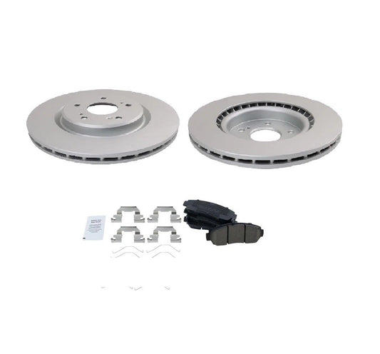 Front Brake Pad & Rotor Kit Ceramic Premium G-Coated Fits 2019-2023 Acura RDX