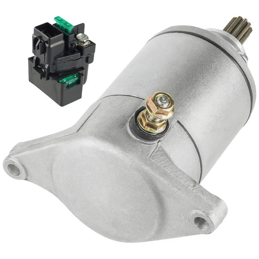 Starter & Relay Solenoid for Suzuki LT-F400 LT-F400F Eiger 2X4 4X4 Man 2002-2007