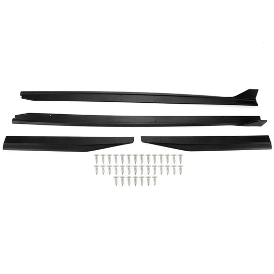 NEW Side Skirt Extension Splitter W/ Winglet GT500 Style For 15-23 Ford Mustang