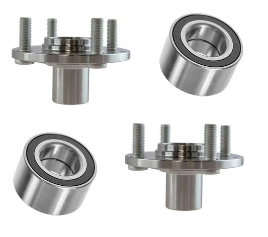 Pair (2) Front Wheel Hub Bearing Kit Fits Civic CX DX LX HX GX VX SI Del Sol