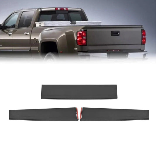 Fit For 14-19 GMC Sierra Chevy Silverado Tailgate Cap Molding Top Protector Trim