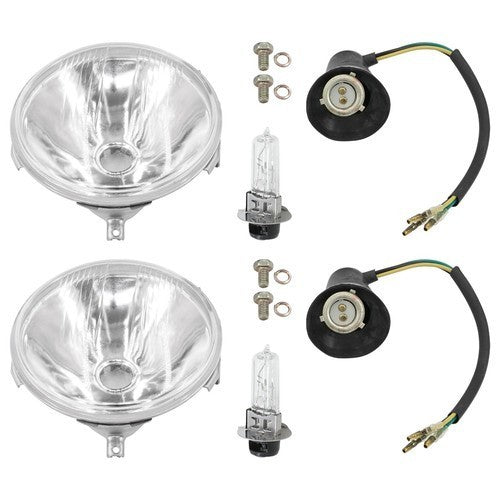 Caltric Headlights & Halogen Bulbs For Yamaha Banshee 350 YFZ350 1989-1995