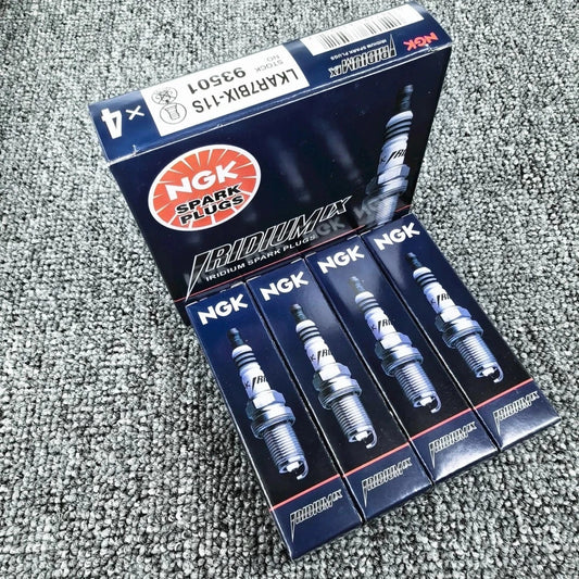 4PCS Iridium IX Spark Plugs 93501 LKAR7BIX11S For NGK Acura Honda Mazda NEW